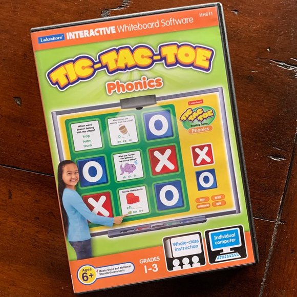 Tic-Tac-Toe Phonics PC Computer Reading Game - Picture 2 of 3